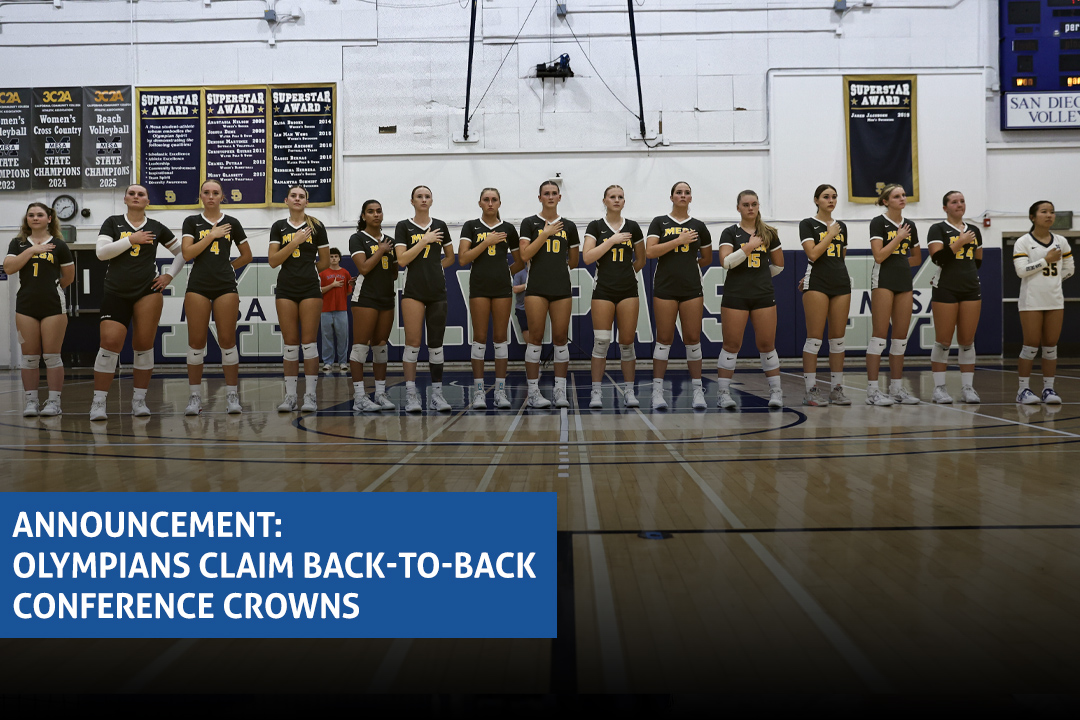 Announcement: Olympians Claim Back-to-Back  Conference Crowns